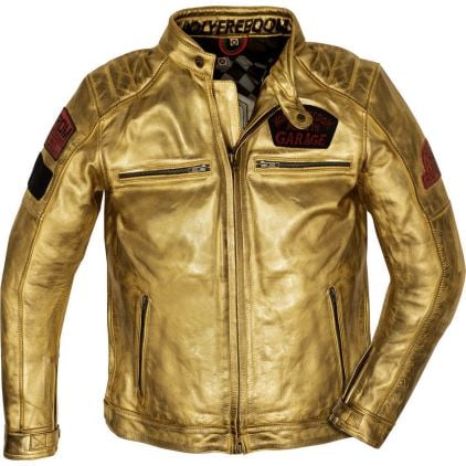 HolyFreedom Zero Lingotto Gold Motorcycle Leather Jacket