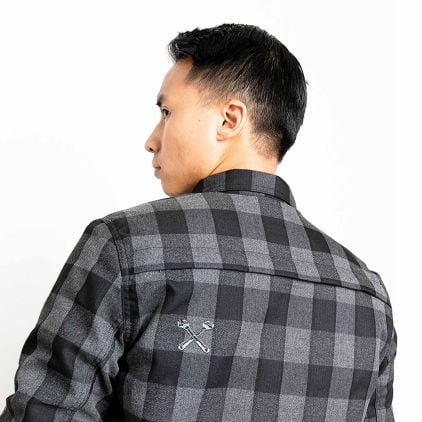 John Doe Motoshirt Grey Black XTM Motorcycle Shirt - Chromeburner