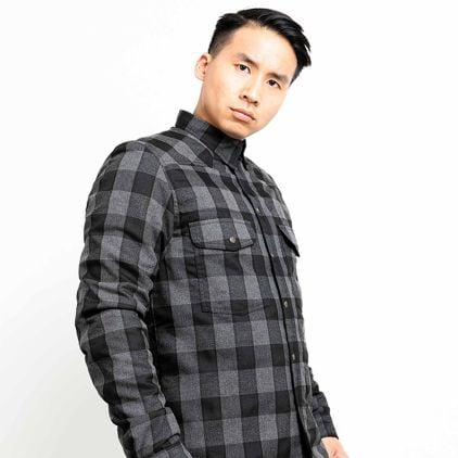 John Doe Motoshirt Grey Black XTM Motorcycle Shirt - Chromeburner