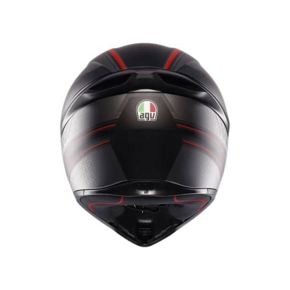 AGV K1 S E2206 Sling Full Face Helmet Matt Black Red - Chromeburner