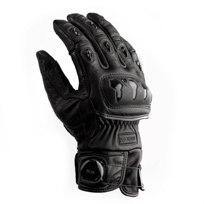 Knox Orsa Leather Black MKII Motorcycle Gloves - Chromeburner