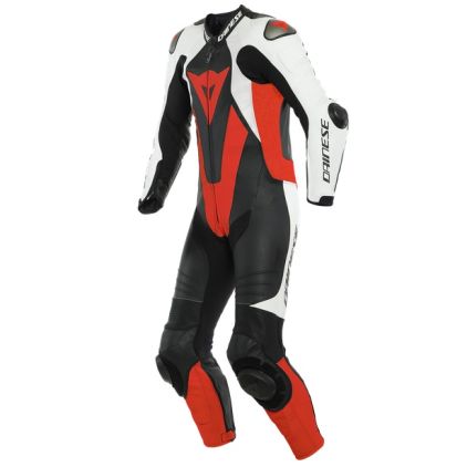 Dainese Laguna Seca 5 Perforated Black White Fluo Red 1 Piece