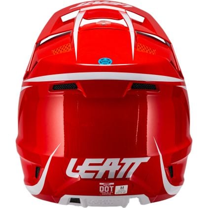 Leatt Moto 3.5 V26 Red White Motocross Helmet with Goggles