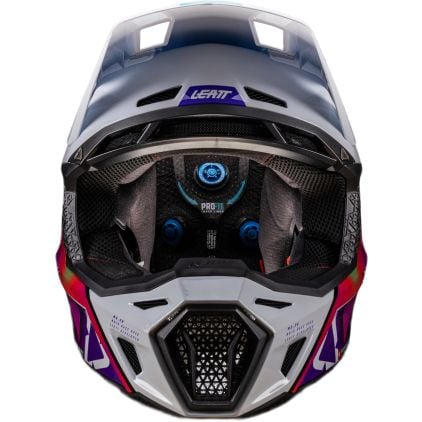 Leatt Moto 8.5 V26 Multicolour Pink Motocross Helmet with Goggles