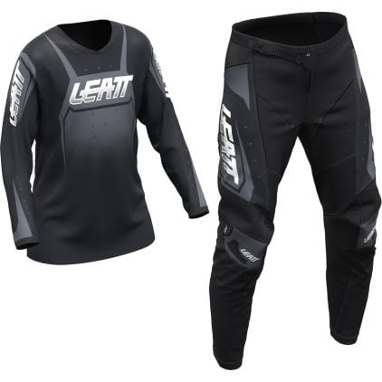 Leatt Ride Kit Junior Black Kids Motocross Jersey and Pants Set