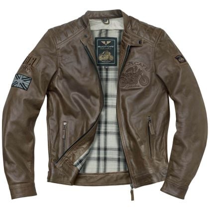 Black-Cafe London Bangkok Brown Leather Jacket - Chromeburner