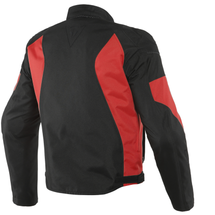Dainese Mistica Tex Black Lava Red Motorcycle Jacket - Chromeburner