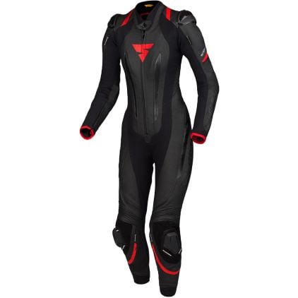 スーツ shiura SHIMA Miura RS Ladies Black Red 1PC Leather Motorcycle Suit