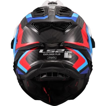 LS2 MX701 Explorer C Frontier II White Blue 06 Adventure Helmet