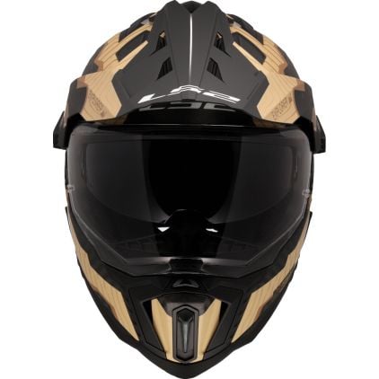 LS2 MX701 Explorer C Trick Brown Sand 06 Adventure Helmet