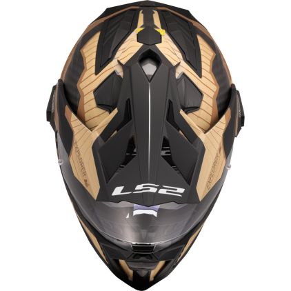 ムーモ LS2 MX701 Explorer C Trick Brown Sand 06 Adventure Helmet