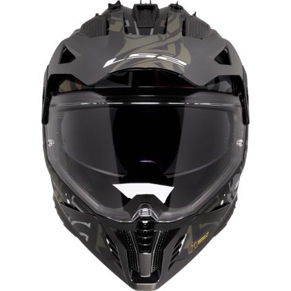 LS2 MX702 Pioneer II Rangi Black 06 Adventure Helmet - Chromeburner