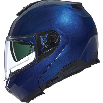 nolan blue helmet Nolan N100-6 Classico Nobile 312 Deep Blue Glossy Flip Up Helmet