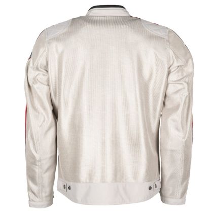 Helstons Pace Air Fabric Mesh Silver Red Blue Jacket - Chromeburner