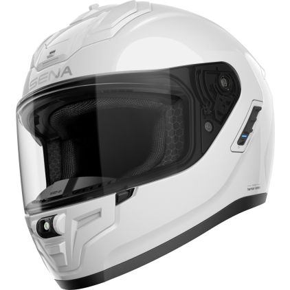 Sena Phantom White Bluetooth Communication Smart Full Face Helmet