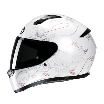 Hjc C10 Epik White Mc8 Full Face Helmets - Chromeburner