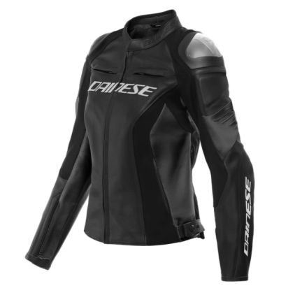 Dainese Racing 4 Lady Leather Jacket Black Black