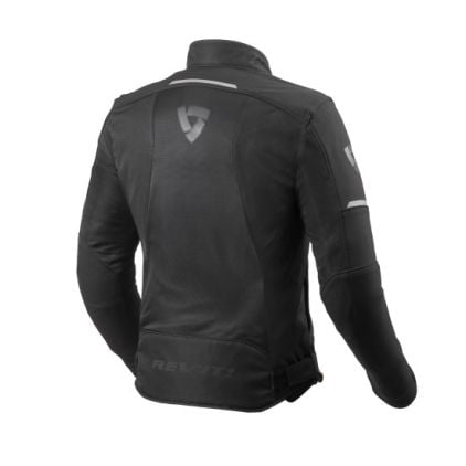 REV'IT! Airwave 3 Black Textile Motorcycle Jacket - Chromeburner