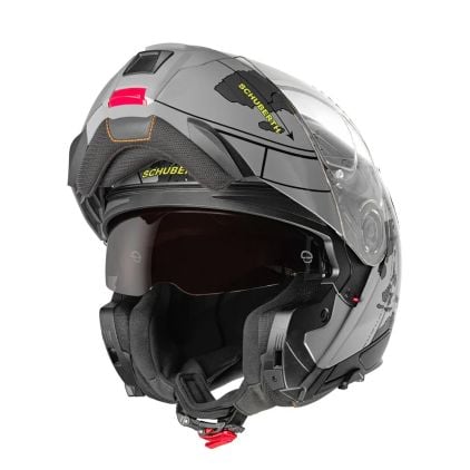 Schuberth C5 Globe Grey Black - Chromeburner
