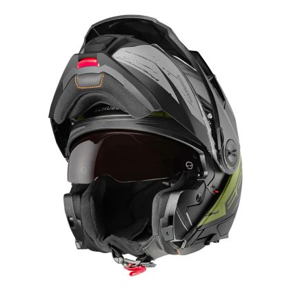 Schuberth E2 Explorer Dark Green Modular Helmet - Chromeburner