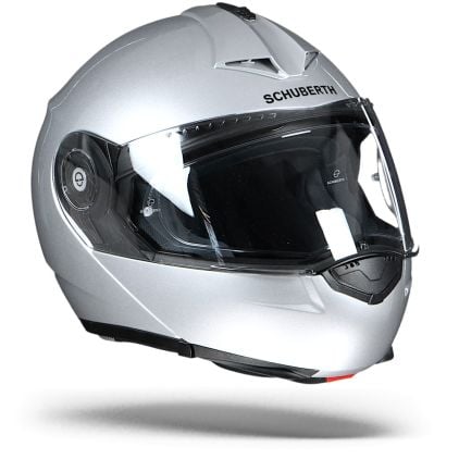 helmet schuberth c3 pro glossy Schuberth C3 Pro Glossy Silver Modular Helmet