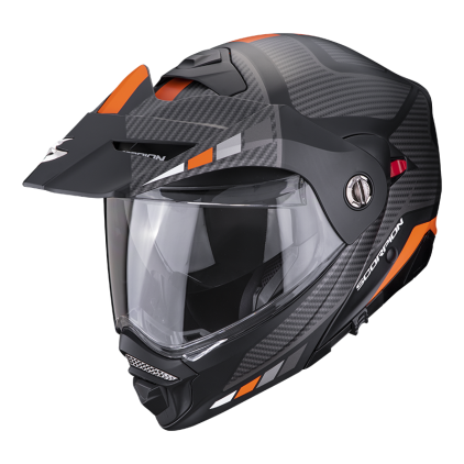 Scorpion Adx-2 Camino Matt Black-Silver-Orange