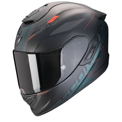 Scorpion EXO-1400 Evo II Air Luma Matt Black Green Full Face Helmet