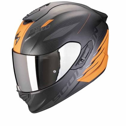 Scorpion EXO-1400 Evo II Air Luma Matt Black Orange Full Face Helmet