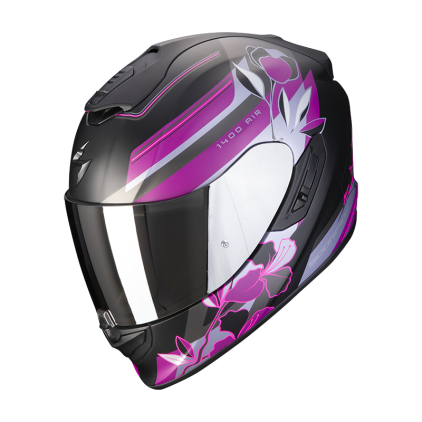 Scorpion EXO-1400 Evo Air Gaia Matt Black Pink Full Face Helmet