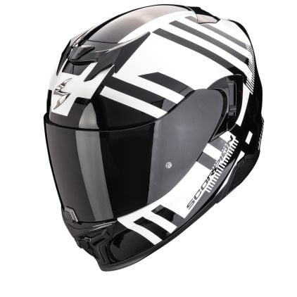 Scorpion EXO-520 Evo Air Banshee Pearl White-Black Full Face Helmet