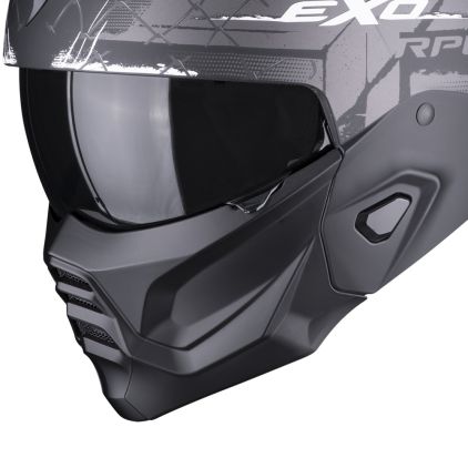 Scorpion Exo-Combat Ii Xenon Matt Black-White - Chromeburner