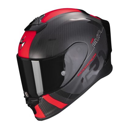 SCORPION EXO-R1 AIR ヘルメット Mサイズ レッド/ブラック Scorpion EXO-R1 EVO CARBON AIR SUPRA Blk-Red + Free Dark