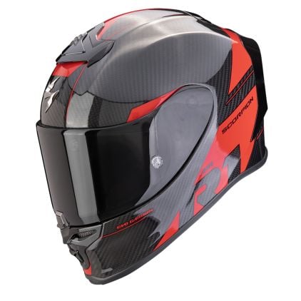 Scorpion EXO-R1 Evo Carbon Air Rally Black-Red Full Face Helmet