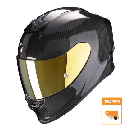 Scorpion Exo-R1 Evo Carbon Air Solid Black Full Face Helmet