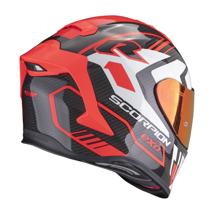 Scorpion Exo-R1 Evo Carbon Air Supra Black-Red - Chromeburner