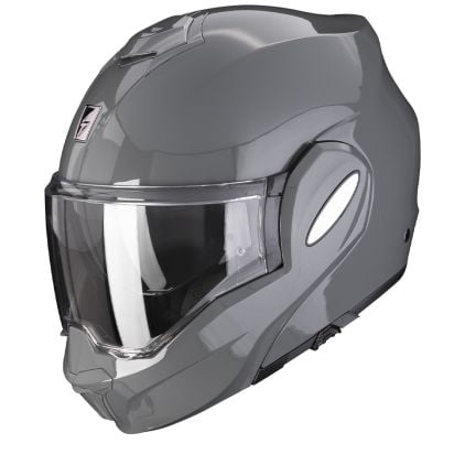 Scorpion Exo Tech Evo Solid Cement Grey Modular Helmet