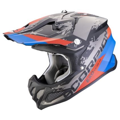 Scorpion VX-22 Air CX Matt Black Blue Red Offroad Helmet