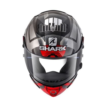 Shark Race-R Pro Gp 06 Replica Zarco Winter Test Carbon Chrom Red