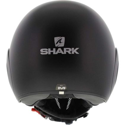 Shark Street Drak Blank KMA Matt Black Jet Helmet - Chromeburner