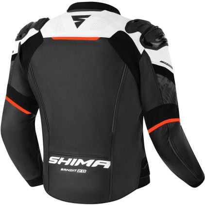 shima shima品m(_ _)m SHIMA Bandit 2.0 Perforated White Black Red Leather Motorcycle
