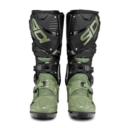 Sidi Crossfire 3 SRS MX Boots Army Black - Chromeburner