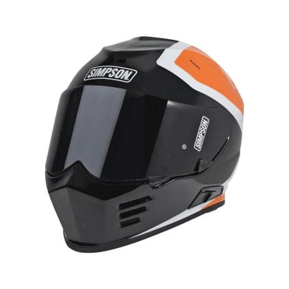 Simpson Venom Milwaukee Orange Full Face Helmet