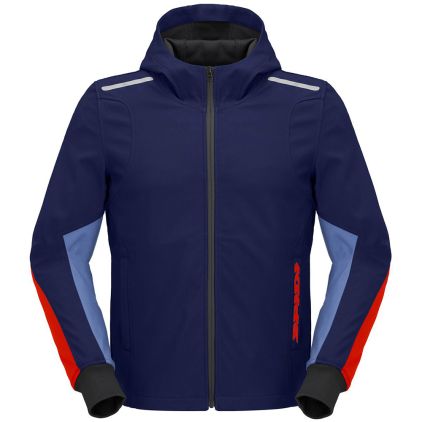 Spidi Hoodie Armor Light Navy Red