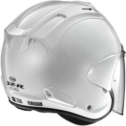 Arai SZ-R EVO Frost Matt White Jet Helmet - Chromeburner