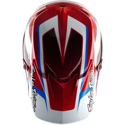 トロ Troy Lee Designs GP Shutter Red Motocross Helmet - Chromeburner
