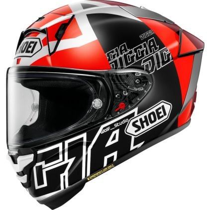 Shoei X-SPR Pro Diggia Helmet Black White Red