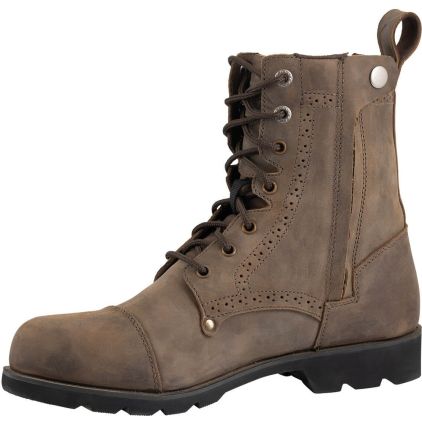 IXS Classic Vintage 1.0 Brown Motorcycle Boots - Chromeburner