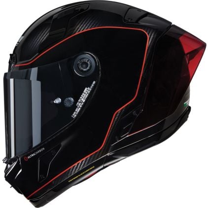 Nolan X-804 RS Asso Di Picche 342 Carbon Black Red Glossy Full