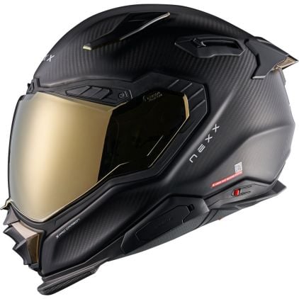 Nexx X.WST 3 Zero Pro Carbon Matt Gold Full Face Helmet - Chromeburner