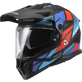 LS2 MX702 Pioneer II Block Enduro Helmet - Chromeburner